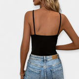 Body con spalline sottili regolabili