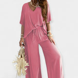 Veronica - Completo ampio con pantaloni larghi e blusa leggera