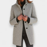 Erminia - Cappotto elegante a collo alto