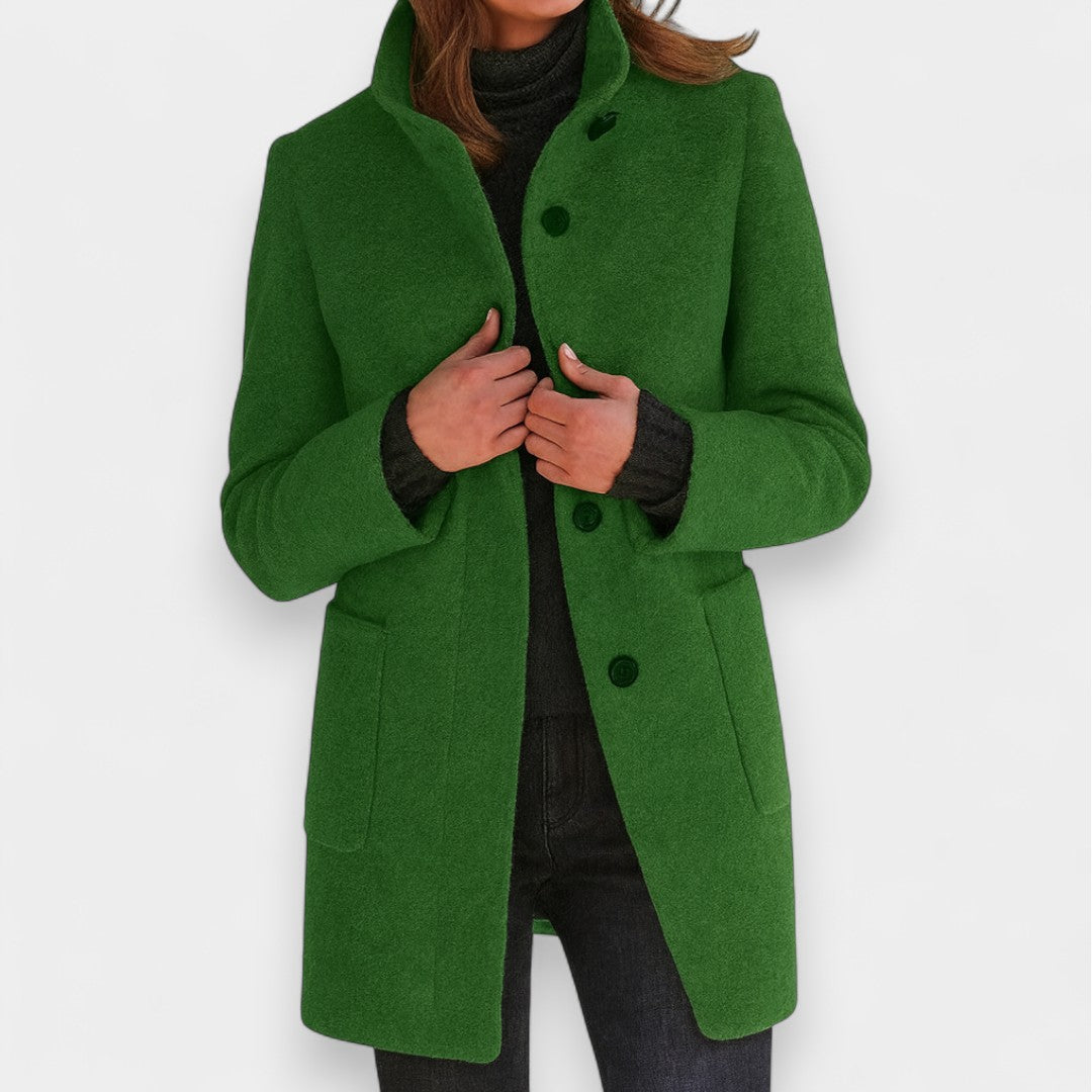Erminia - Cappotto elegante a collo alto
