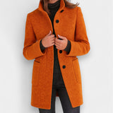 Erminia - Cappotto elegante a collo alto