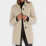 Erminia - Cappotto elegante a collo alto