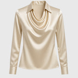 Dania - Blusa elegante in raso lucido