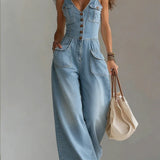 Silvia - Tuta ampia in denim