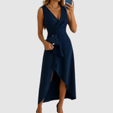Valeria - Abito elegante a portafoglio con scollo a V