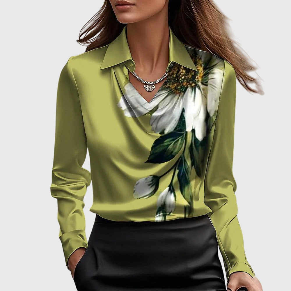 Dania - Blusa elegante in raso lucido