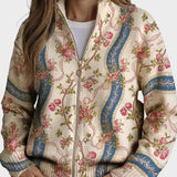 Eulalia - Cardigan con rose rampicanti su nastro