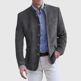 Andrea - Giacca chiara in scamosciato dallo stile sofisticato