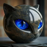 Statua in pietra del Gatto Nero – Simbolo di fortuna e stile