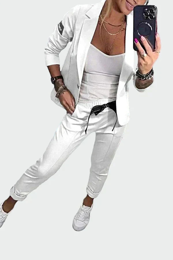 Ella - Completo da donna con pantaloni ampi e blazer