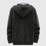Mirko - Cappotto intrecciato con cappuccio