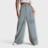 Perla - Pantaloni a vita alta e gamba larga