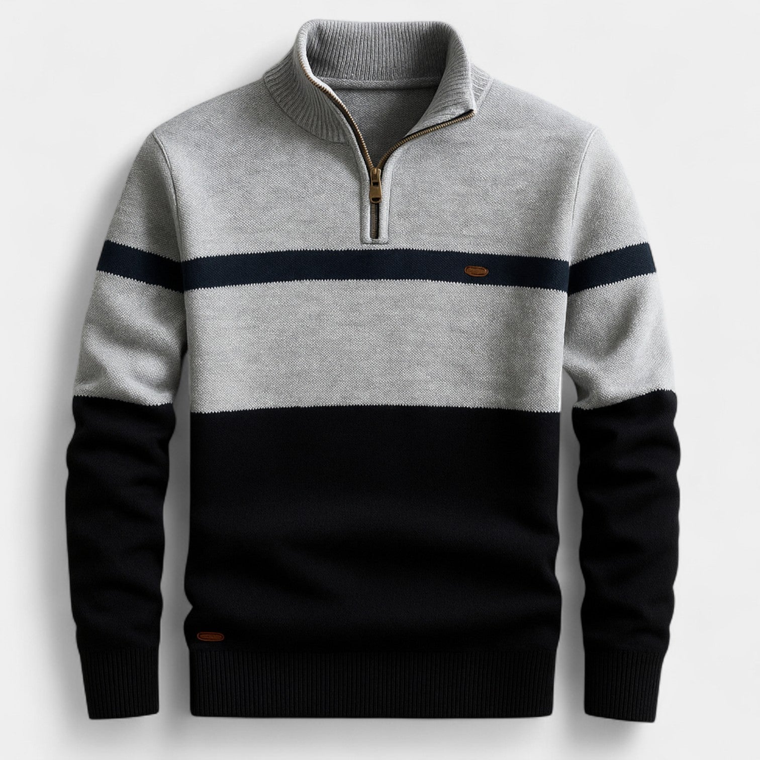 Davide - Maglione con zip a un quarto