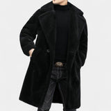 Patrizio - Cappotto invernale teddy con revers