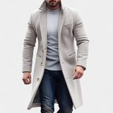 Vittorio - Cappotto in lana da uomo con revers