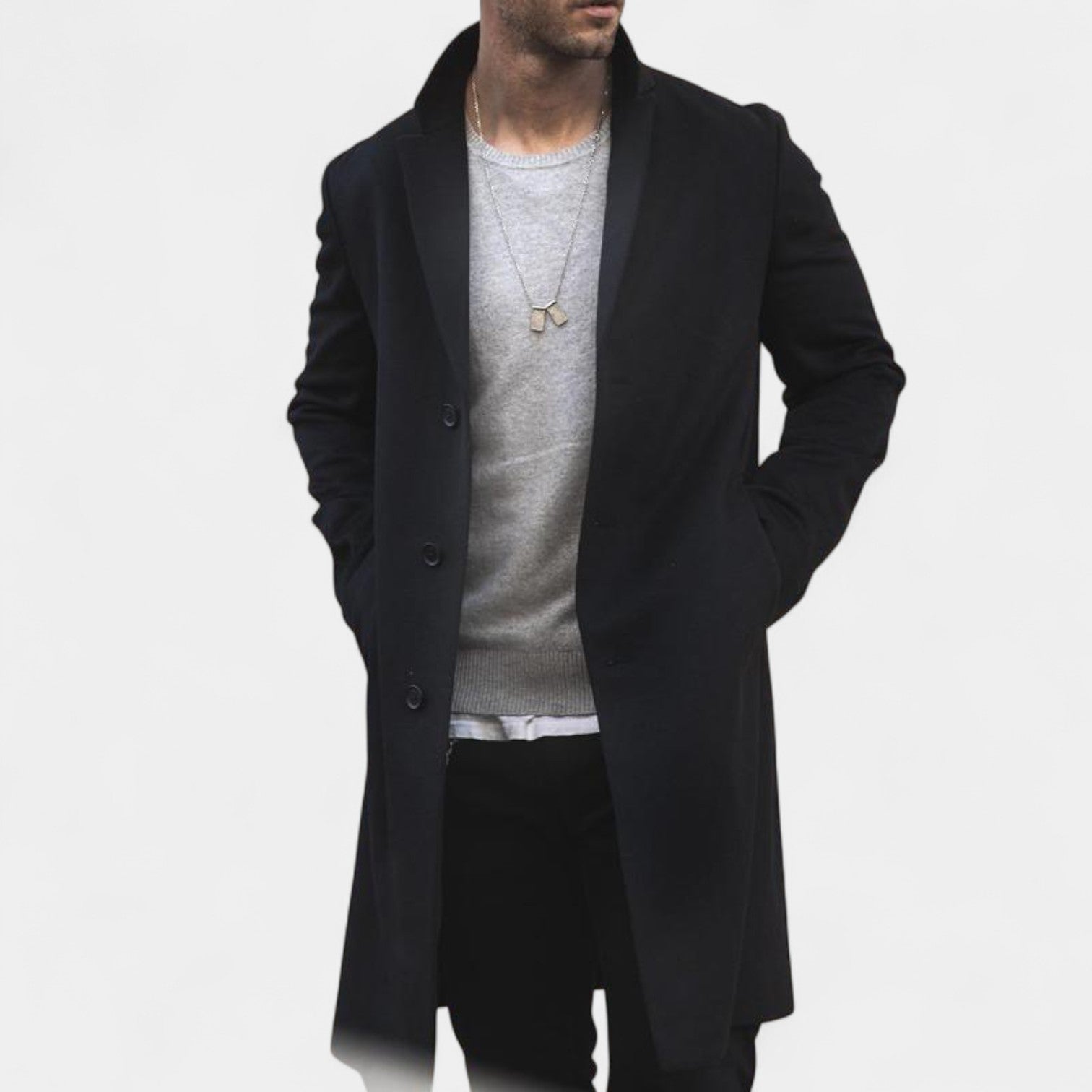 Daniele - Cappotto elegante da uomo con revers