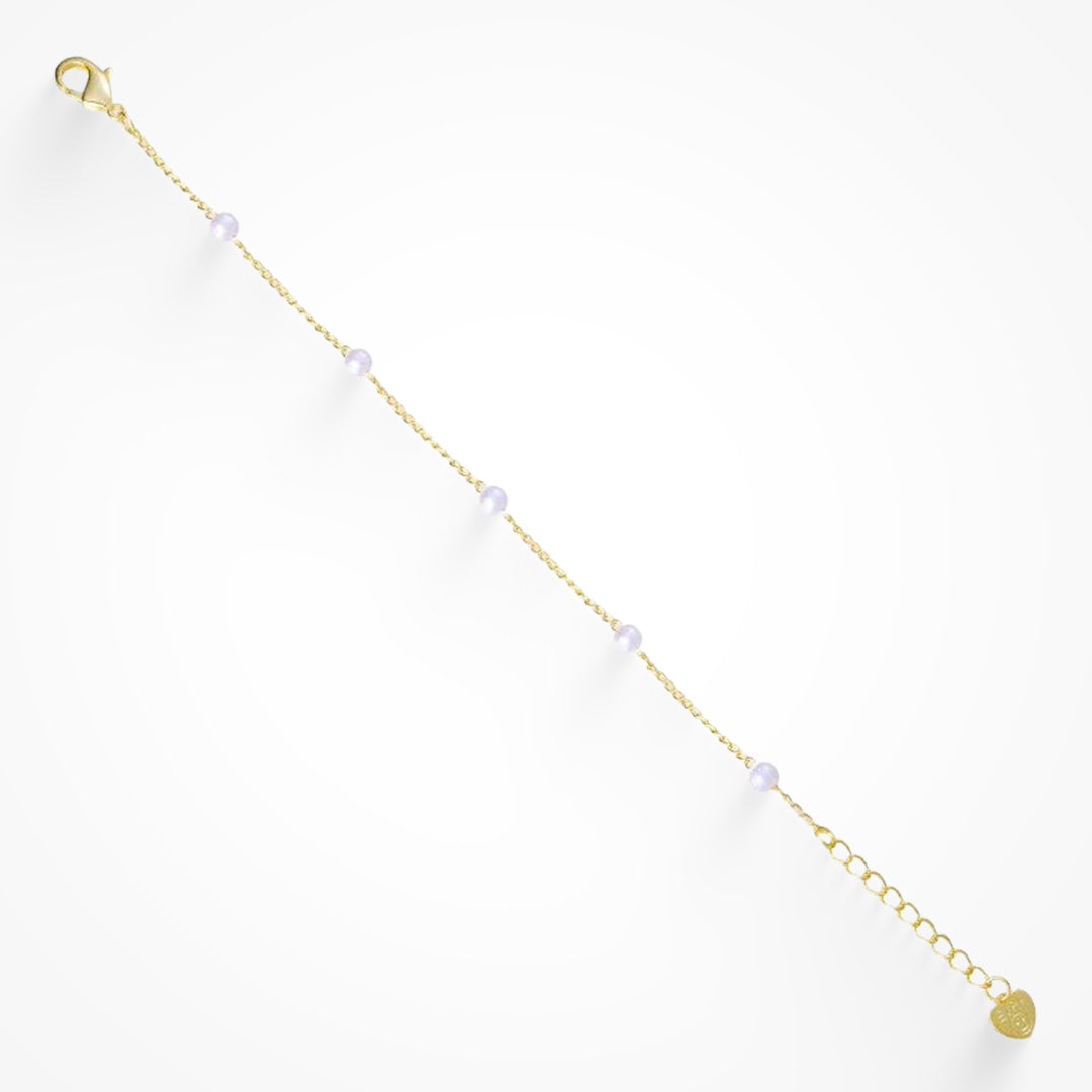 Bracciale dorato dell'amore e dei sentimenti
