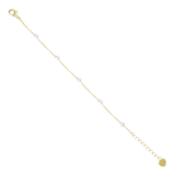 Bracciale dorato dell'amore e dei sentimenti