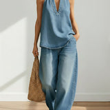 Ludovica - Completo due pezzi in denim