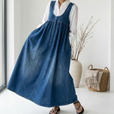 Ivonne - Abito lungo in denim vintage