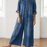 Felicita - Tuta in denim di cotone