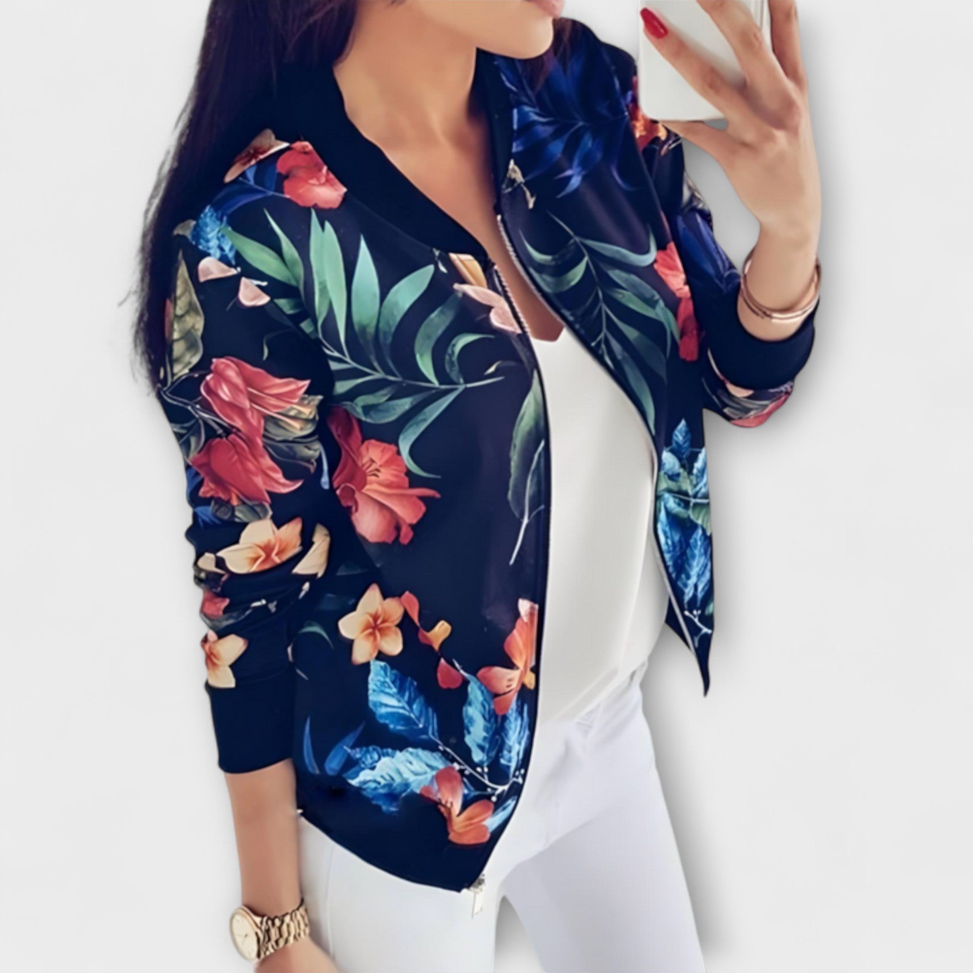 Andrea - Bomber elegante a fiori