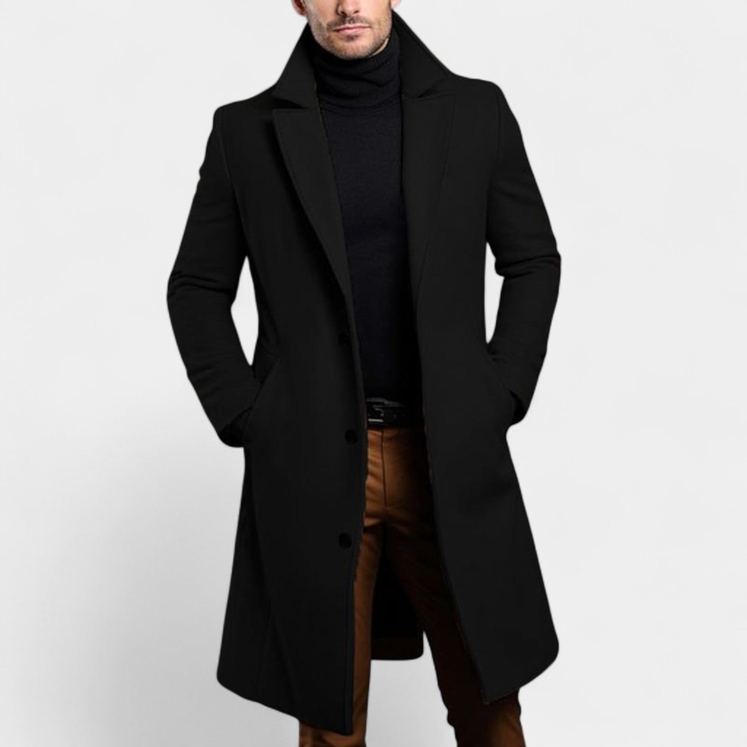 Adamo - Cappotto elegante da uomo con revers