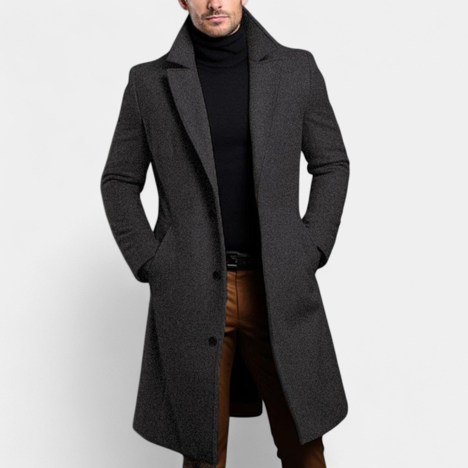 Adamo - Cappotto elegante da uomo con revers