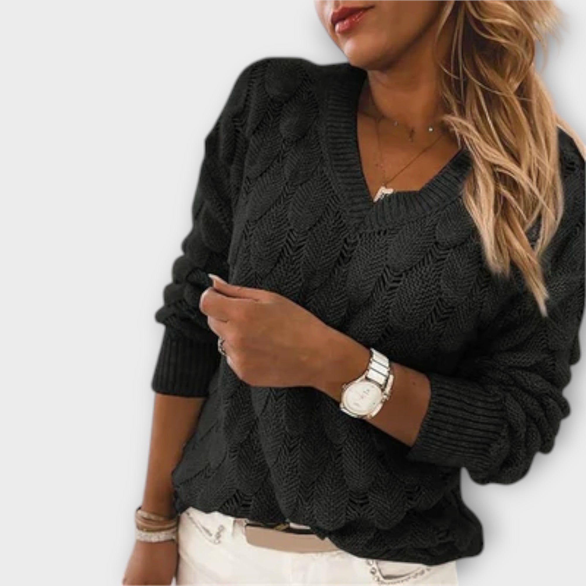 Adelina - Maglione con scollo a V