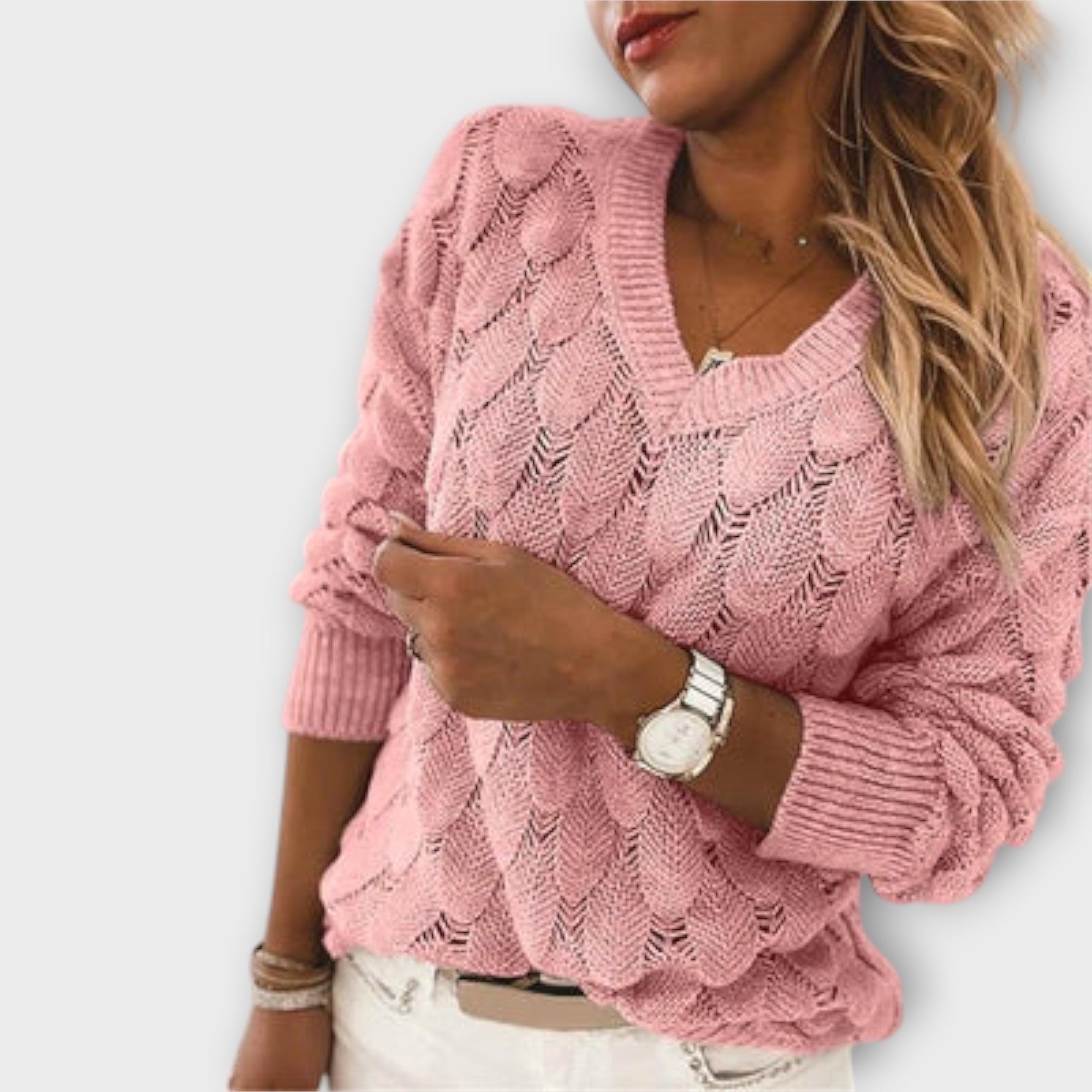 Adelina - Maglione con scollo a V