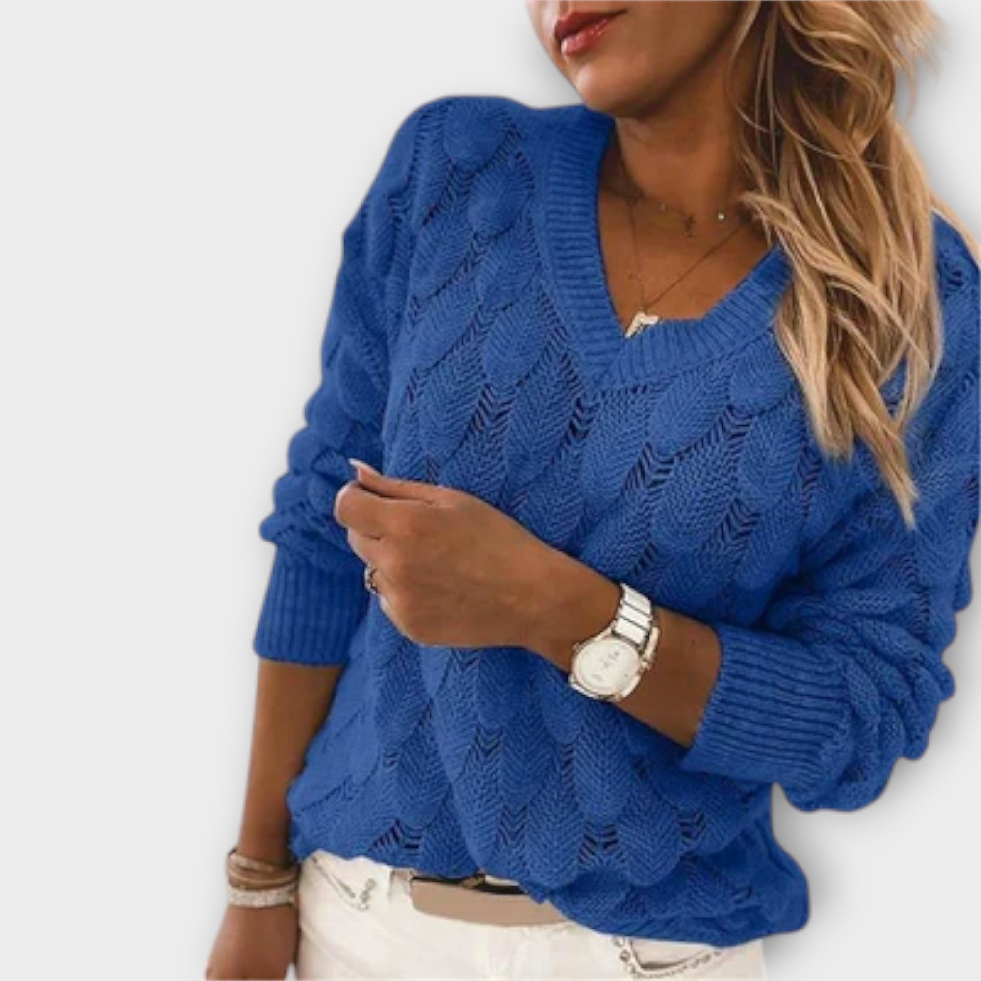 Adelina - Maglione con scollo a V