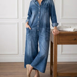 Felicita - Tuta in denim di cotone