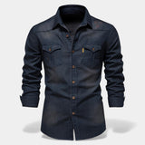 Stefano - Camicia in jeans dallo stile senza tempo