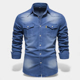 Stefano - Camicia in jeans dallo stile senza tempo