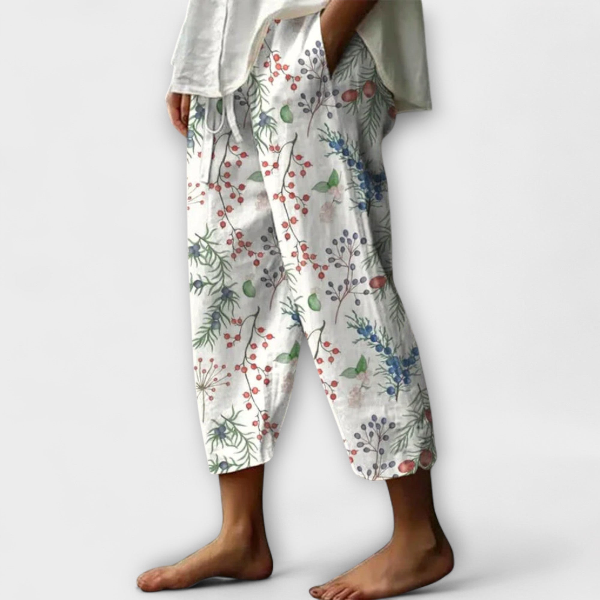 Gisella - Pantaloni ampi con fantasia vivace